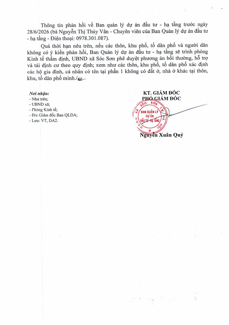 CÔNG KHAI XIN Ý KIẾN NHÂN DÂN VỀ TÌNH TRẠNG ĐẤT Ở, NHÀ Ở KHÁC NGOÀI THỬA ĐẤT BỊ THU HỒI CỦA CÁC HỘ DÂN THÔN MIẾU THỜ PHỤC VỤ GPMB DỰ ÁN MỞ RỘNG QUỐC LỘ 3- Ảnh 2.