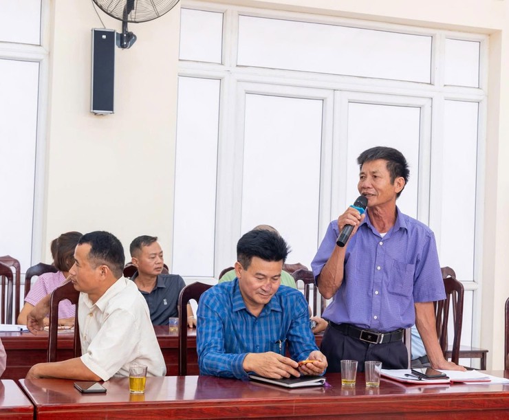 Ứng Thiên tổ chức hội nghị thông tin chế độ, chính sách đối với người hoạt động không chuyên trách ở thôn sau sắp xếp- Ảnh 2.