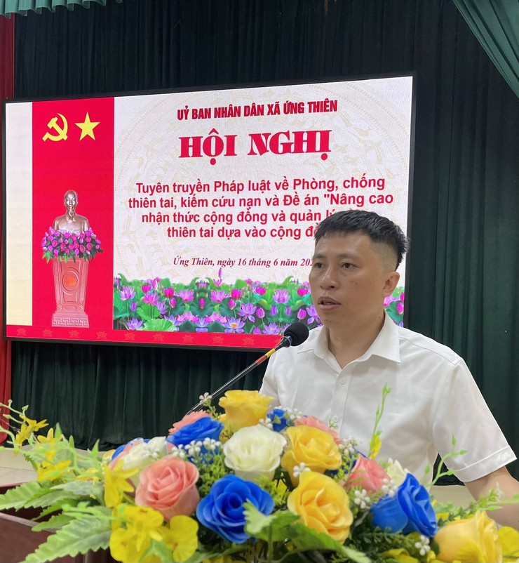 Hội nghị tuyên truyền công tác phòng chống thiên tai, hoạt động thuộc Đề án “Nâng cao nhận thức cộng đồng và quản lý rủi ro thiên tai dựa vào cộng đồng” năm 2026- Ảnh 3.