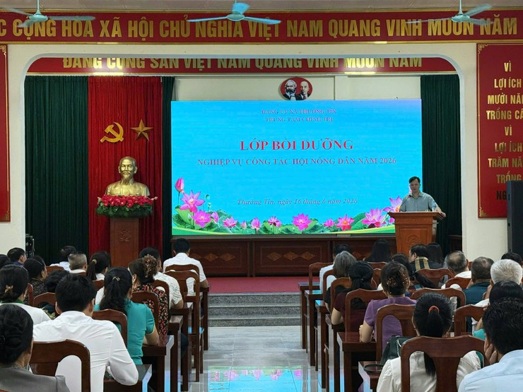 Nông dân Thượng Phúc tham dự Lớp bồi dưỡng nghiệp vụ công tác Hội Nông dân cơ sở năm 2026- Ảnh 1.