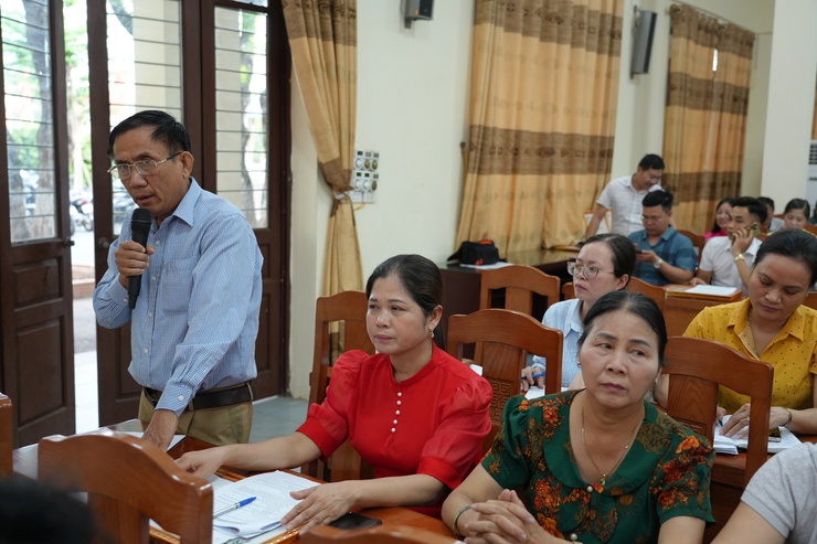 Hội nghị Ban Chỉ đạo lấy ý kiến nhân dân về Dự thảo Đề án sắp xếp thôn, cụm dân cư trên địa bàn xã- Ảnh 2.