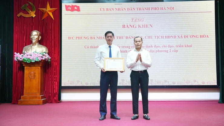 Xã Dương Hoà sơ kết 01 năm vận hành mô hình chính quyền địa phương hai cấp- Ảnh 6.