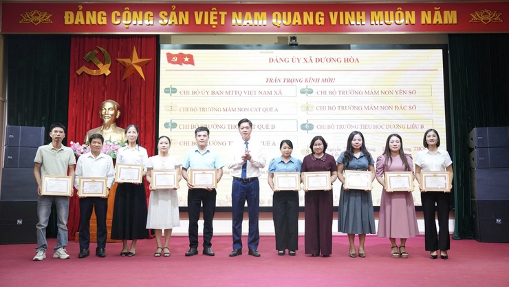 Xã Dương Hoà sơ kết 01 năm vận hành mô hình chính quyền địa phương hai cấp- Ảnh 11.