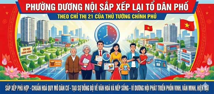 Phường Dương Nội dự kiến sắp xếp, tổ chức lại 21 tổ dân phố phù hợp yêu cầu quản lý trong giai đoạn mới- Ảnh 1.