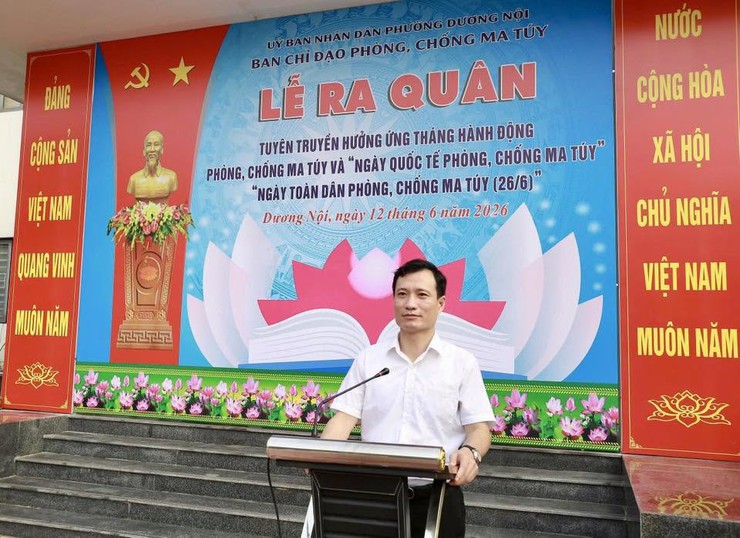Phường Dương Nội ra quân hưởng ứng Tháng hành động phòng, chống ma tuý 2026- Ảnh 2.