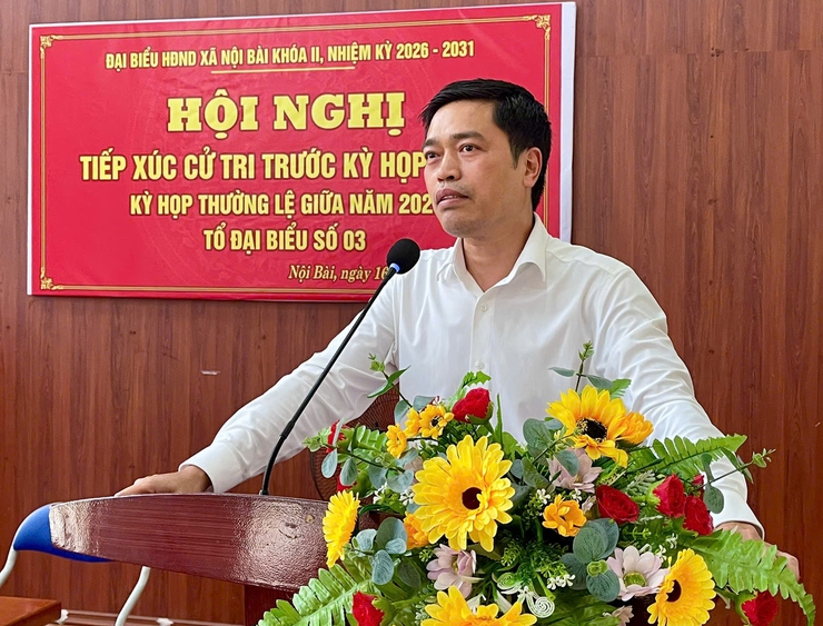 HỘI NGHỊ TIẾP XÚC CỬ TRI XÃ NỘI BÀI TRƯỚC KỲ HỌP THỨ 3 HĐND XÃ- Ảnh 4.