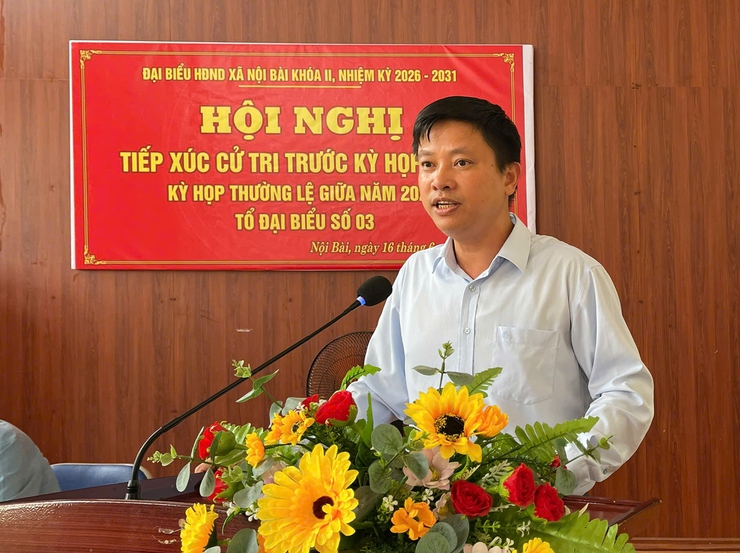 HỘI NGHỊ TIẾP XÚC CỬ TRI XÃ NỘI BÀI TRƯỚC KỲ HỌP THỨ 3 HĐND XÃ- Ảnh 6.