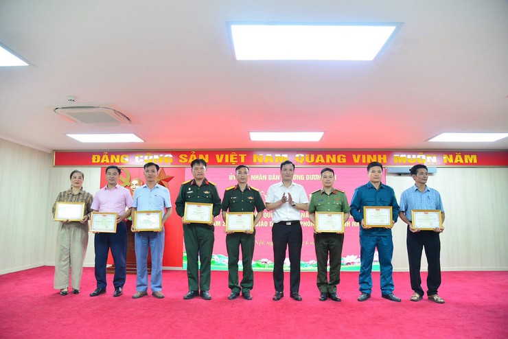 Phường Dương Nội tổng kết công tác thi hành 3 luật về quốc phòng an ninh- Ảnh 1.