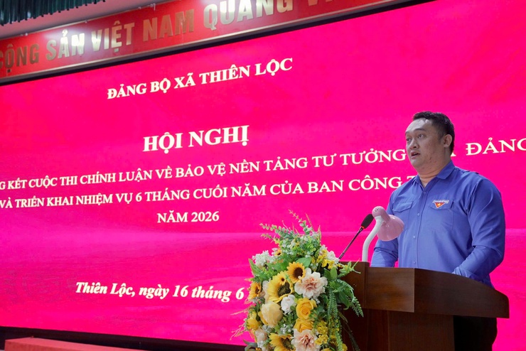 Xã Thiên Lộc tổng kết Cuộc thi Chính luận bảo vệ nền tảng tư tưởng của Đảng và triển khai nhiệm vụ 6 tháng cuối năm 2026 của Ban công tác 35- Ảnh 8.