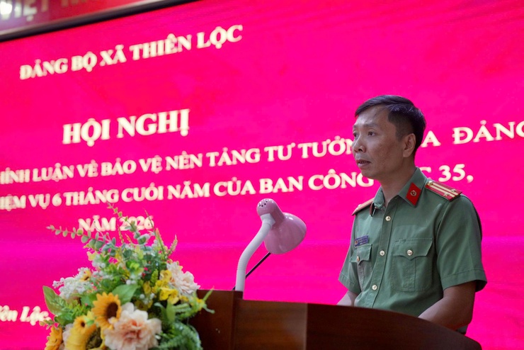 Xã Thiên Lộc tổng kết Cuộc thi Chính luận bảo vệ nền tảng tư tưởng của Đảng và triển khai nhiệm vụ 6 tháng cuối năm 2026 của Ban công tác 35- Ảnh 10.