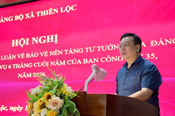 Xã Thiên Lộc tổng kết Cuộc thi Chính luận bảo vệ nền tảng tư tưởng của Đảng và triển khai nhiệm vụ 6 tháng cuối năm 2026 của Ban công tác 35- Ảnh 3.
