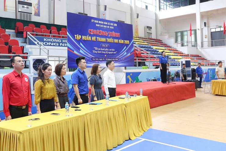 SÓC SƠN KHAI MẠC CHƯƠNG TRÌNH TẬP HUẤN HÈ THANH THIẾU NHI NĂM 2026- Ảnh 1.