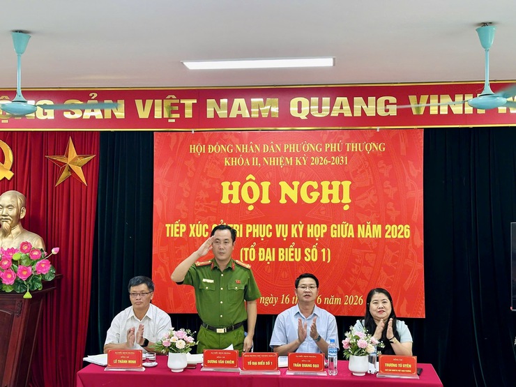 Phú Thượng tổ chức 6 hội nghị tiếp xúc cử tri trước kỳ họp thường lệ giữa năm 2026 HĐND phường khóa II- Ảnh 1.