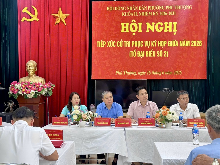 Phú Thượng tổ chức 6 hội nghị tiếp xúc cử tri trước kỳ họp thường lệ giữa năm 2026 HĐND phường khóa II- Ảnh 3.