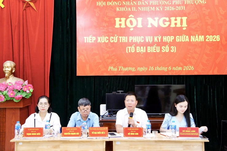 Phú Thượng tổ chức 6 hội nghị tiếp xúc cử tri trước kỳ họp thường lệ giữa năm 2026 HĐND phường khóa II- Ảnh 5.
