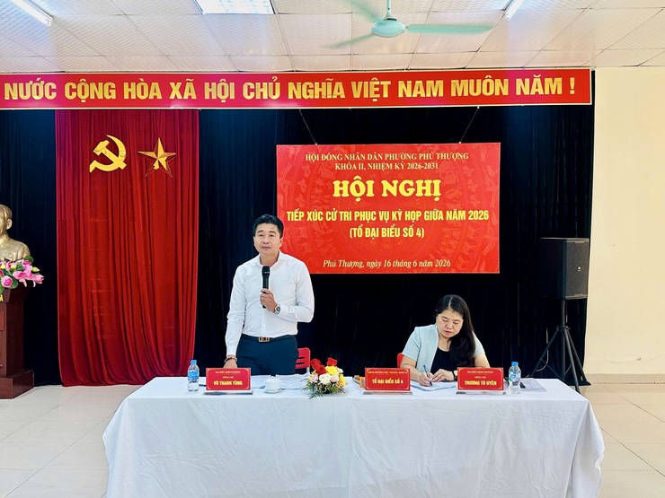 Phú Thượng tổ chức 6 hội nghị tiếp xúc cử tri trước kỳ họp thường lệ giữa năm 2026 HĐND phường khóa II- Ảnh 7.