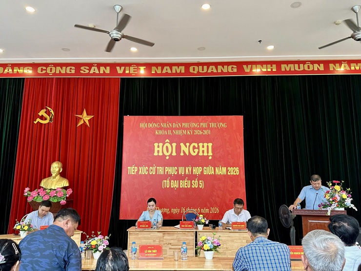 Phú Thượng tổ chức 6 hội nghị tiếp xúc cử tri trước kỳ họp thường lệ giữa năm 2026 HĐND phường khóa II- Ảnh 9.
