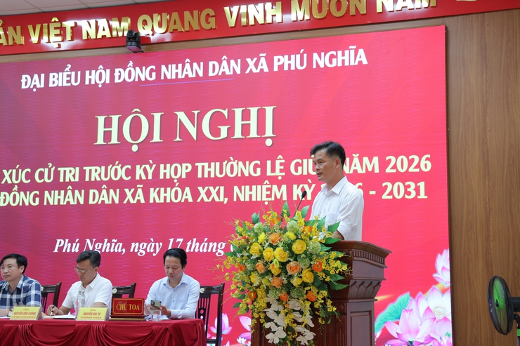 Tổ đại biểu số 02 Hội đồng nhân dân xã Phú Nghĩa khóa XXI tiếp xúc cử tri trước kỳ họp thường lệ giữa năm 2026- Ảnh 7.