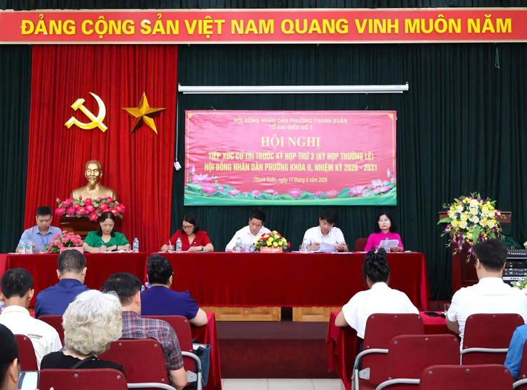 Thanh Xuân - Hội nghị tiếp xúc cử tri trước kỳ họp thứ 3 HĐND phường khóa II, nhiệm kỳ 2026-2031- Ảnh 1.