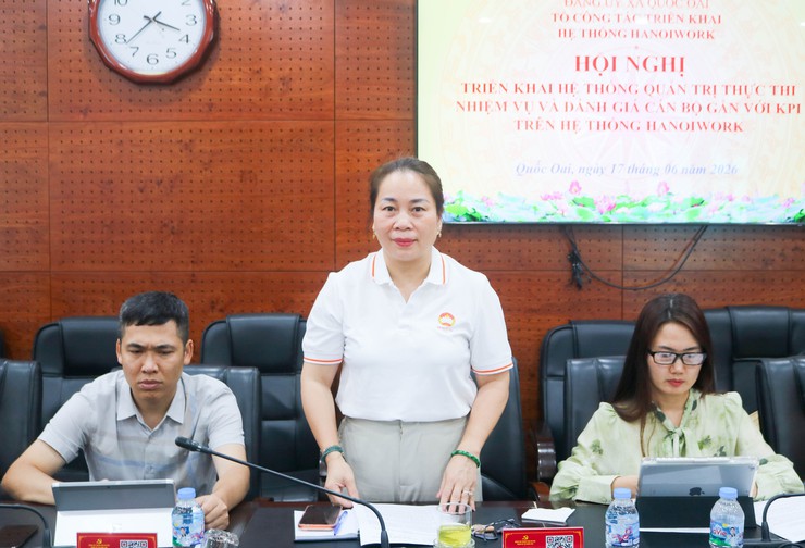 HỘI NGHỊ TRIỂN KHAI HỆ THỐNG QUẢN TRỊ THỰC THI NHIỆM VỤ VÀ ĐÁNH GIÁ CÁN BỘ GẮN VỚI KPI TRÊN HỆ THỐNG HANOIWORK- Ảnh 4.