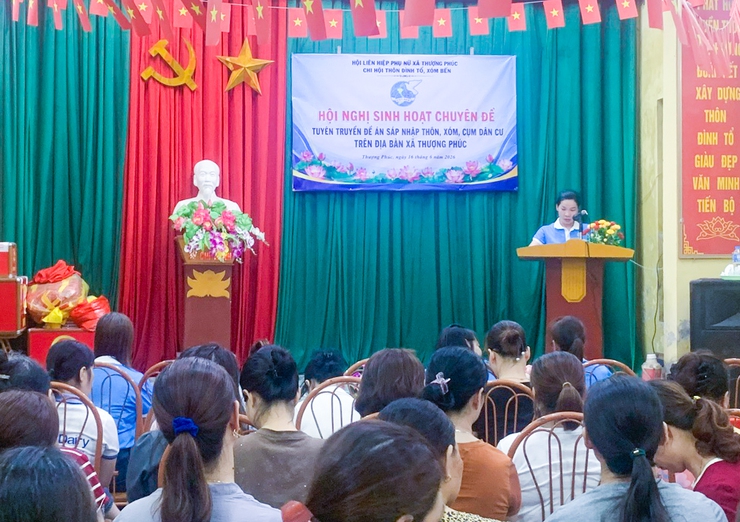 Phụ nữ Thượng Phúc tích cực tuyên truyền, tạo đồng thuận về Đề án sáp nhập thôn, xóm- Ảnh 3.