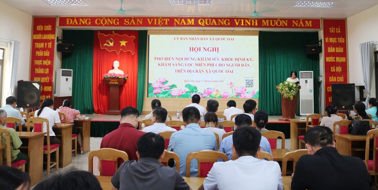 Quốc Oai triển khai kế hoạch khám sức khỏe định kỳ, khám sàng lọc miễn phí cho người dân năm 2026- Ảnh 2.