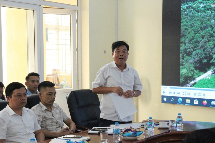 Hòa Lạc tổ chức Hội nghị rà soát ranh giới hành chính và trao đổi kinh nghiệm công tác giải phóng mặt bằng với xã Phú Cát.- Ảnh 6.