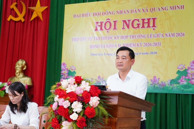 ĐẠI BIỂU HĐND XÃ QUANG MINH TIẾP XÚC CỬ TRI TRƯỚC KỲ HỌP THƯỜNG LỆ GIỮA NĂM 2026- Ảnh 3.