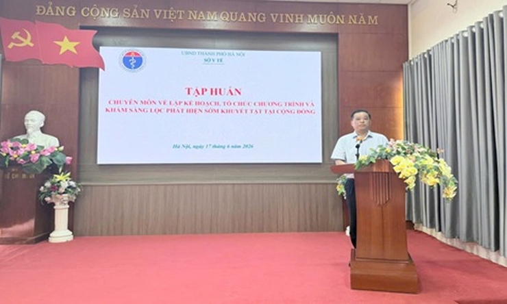 Sở Y tế Hà Nội tổ chức Hội nghị tập huấn chuyên môn về lập kế hoạch, tổ chức chương trình và khám sàng lọc phát hiện sớm khuyết tật tại cộng đồng- Ảnh 1.