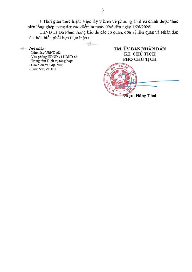 THÔNG BÁO ĐIỀU CHỈNH PHƯƠNG ÁN SẮP XẾP THÔN TRÊN ĐỊA BÀN XÃ ĐA PHÚC- Ảnh 3.