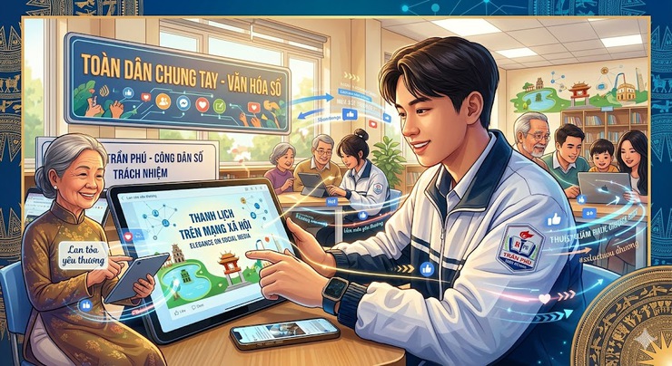           XÃ TRẦN PHÚ CHUNG TAY XÂY DỰNG
NGƯỜI HÀ NỘI THANH LỊCH, VĂN MINH NĂM 2026
- Ảnh 1.