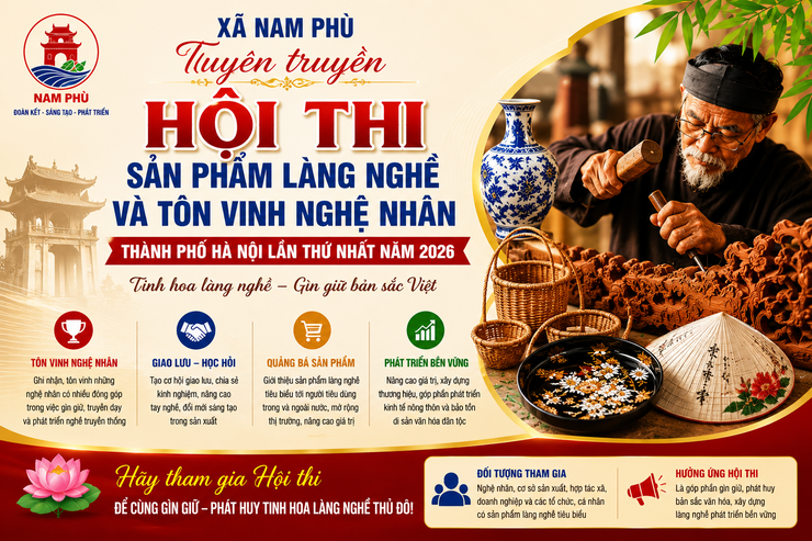 Hội thi làng nghề Hà Nội 2026: Cơ hội để sản phẩm và nghệ nhân tỏa sáng- Ảnh 1.