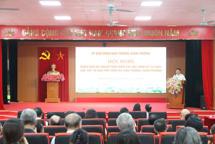 Phường Xuân Phương triển khai kế hoạch sắp xếp Tổ dân phố trên địa bàn phường- Ảnh 1.