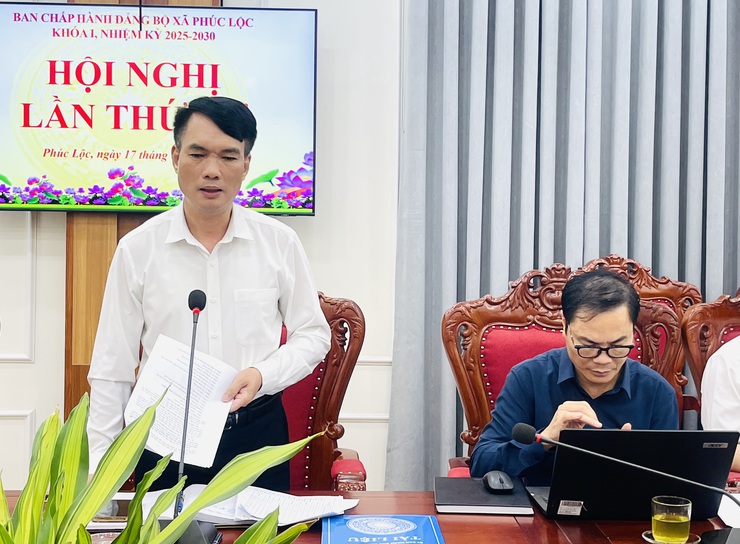 Hội nghị lần thứ Tư Ban Chấp hành Đảng bộ xã Phúc Lộc khoá I, nhiệm kỳ 2025-2030 thảo luận nhiều nội dung quan trọng phục vụ phát triển địa phương- Ảnh 4.