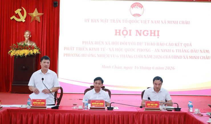 Nhiều ý kiến tâm huyết góp phần hoàn thiện định hướng phát triển kinh tế - xã hội xã Minh Châu.- Ảnh 1.