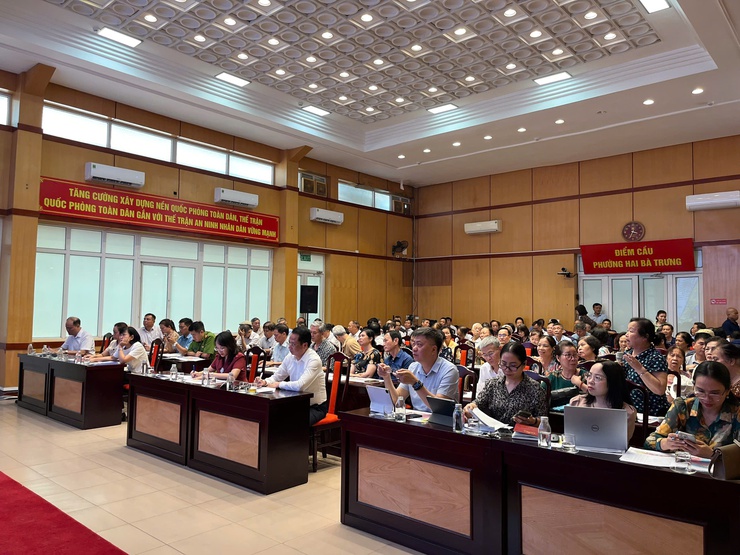 Hội nghị triển khai sắp xếp, tổ chức lại tổ dân phố trên địa bàn phường Hai Bà Trưng.- Ảnh 5.
