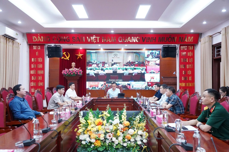 Chương Mỹ tham dự hội nghị giao ban công tác giải phóng mặt bằng các dự án trọng điểm của thành phố Hà Nội- Ảnh 2.