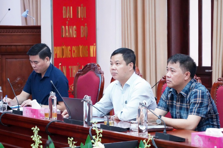 Chương Mỹ tham dự hội nghị giao ban công tác giải phóng mặt bằng các dự án trọng điểm của thành phố Hà Nội- Ảnh 4.