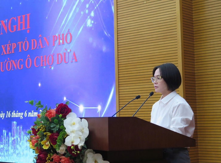 Phường Ô Chợ Dừa dự kiến sau sắp xếp sẽ giảm từ 63 tổ xuống còn 23 tổ dân phố mới- Ảnh 1.