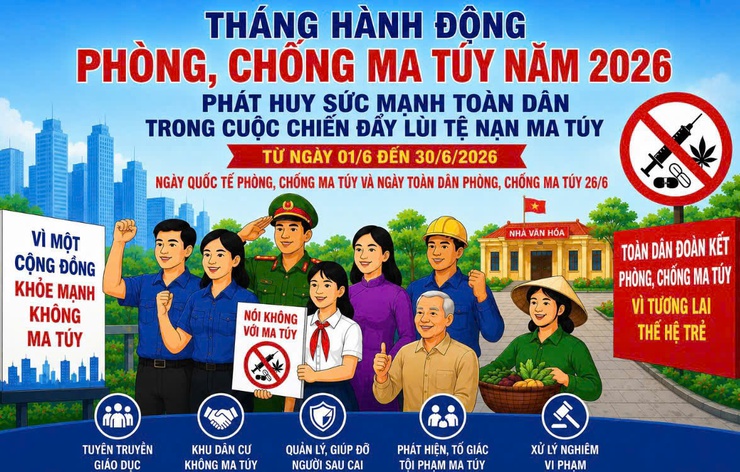 Hưởng ứng tháng hành động phòng, chống ma túy năm 2026- Ảnh 1.