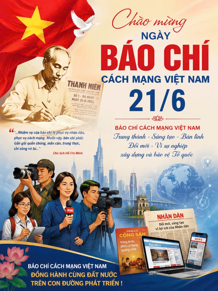 KỶ NIỆM 101 NĂM NGÀY BÁO CHÍ CÁCH MẠNG VIỆT NAM (21/6/1925 - 21/6/2026), BÁO CHÍ CÁCH MẠNG VIỆT NAM - VŨ KHÍ SẮC BÉN TRÊN MẶT TRẬN TƯ TƯỞNG, VĂN HÓA- Ảnh 1.