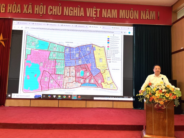 Hội nghị triển khai sắp xếp, tổ chức lại tổ dân phố trên địa bàn phường Hai Bà Trưng.- Ảnh 10.