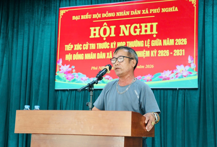 Tổ đại biểu số 01 HĐND xã Phú Nghĩa tiếp xúc cử tri cụm Phú Nghĩa trước kỳ họp thường lệ giữa năm 2026- Ảnh 8.