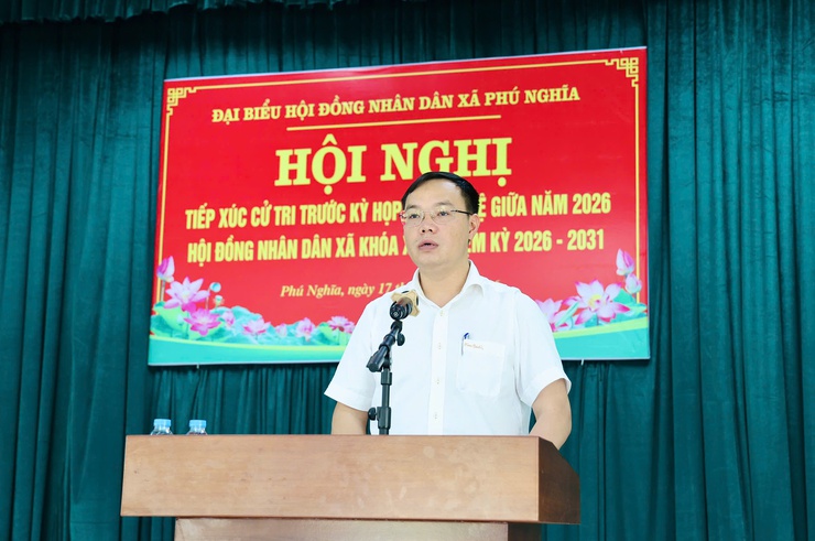Tổ đại biểu số 01 HĐND xã Phú Nghĩa tiếp xúc cử tri cụm Phú Nghĩa trước kỳ họp thường lệ giữa năm 2026- Ảnh 18.