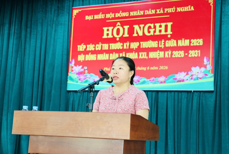 Tổ đại biểu số 01 HĐND xã Phú Nghĩa tiếp xúc cử tri cụm Phú Nghĩa trước kỳ họp thường lệ giữa năm 2026- Ảnh 11.