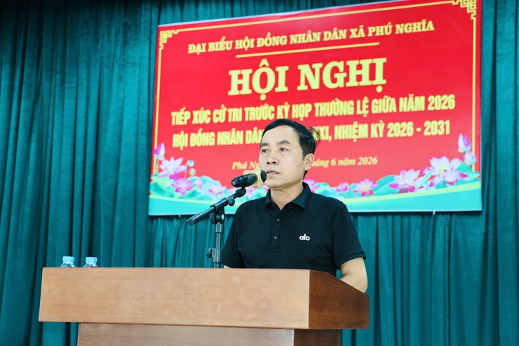 Tổ đại biểu số 01 HĐND xã Phú Nghĩa tiếp xúc cử tri cụm Phú Nghĩa trước kỳ họp thường lệ giữa năm 2026- Ảnh 14.