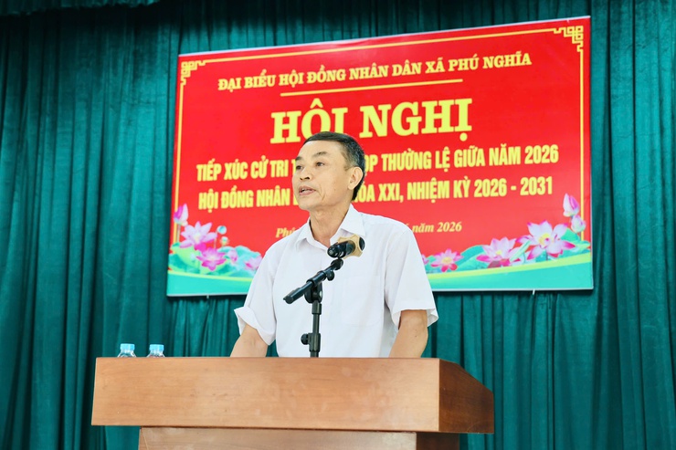 Tổ đại biểu số 01 HĐND xã Phú Nghĩa tiếp xúc cử tri cụm Phú Nghĩa trước kỳ họp thường lệ giữa năm 2026- Ảnh 15.