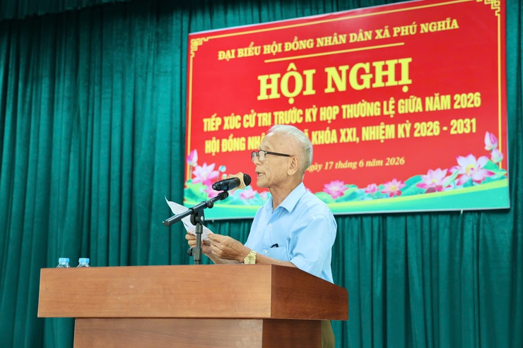 Tổ đại biểu số 01 HĐND xã Phú Nghĩa tiếp xúc cử tri cụm Phú Nghĩa trước kỳ họp thường lệ giữa năm 2026- Ảnh 16.