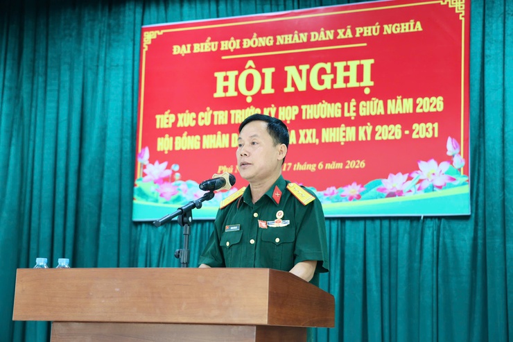 Tổ đại biểu số 01 HĐND xã Phú Nghĩa tiếp xúc cử tri cụm Phú Nghĩa trước kỳ họp thường lệ giữa năm 2026- Ảnh 6.