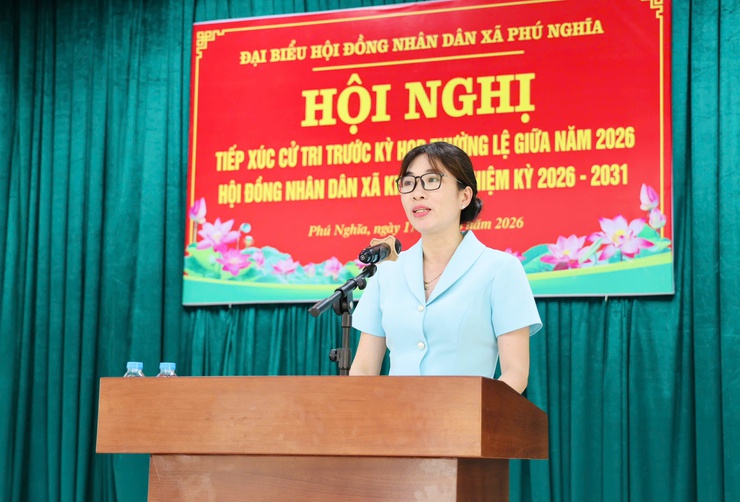 Tổ đại biểu số 01 HĐND xã Phú Nghĩa tiếp xúc cử tri cụm Phú Nghĩa trước kỳ họp thường lệ giữa năm 2026- Ảnh 5.